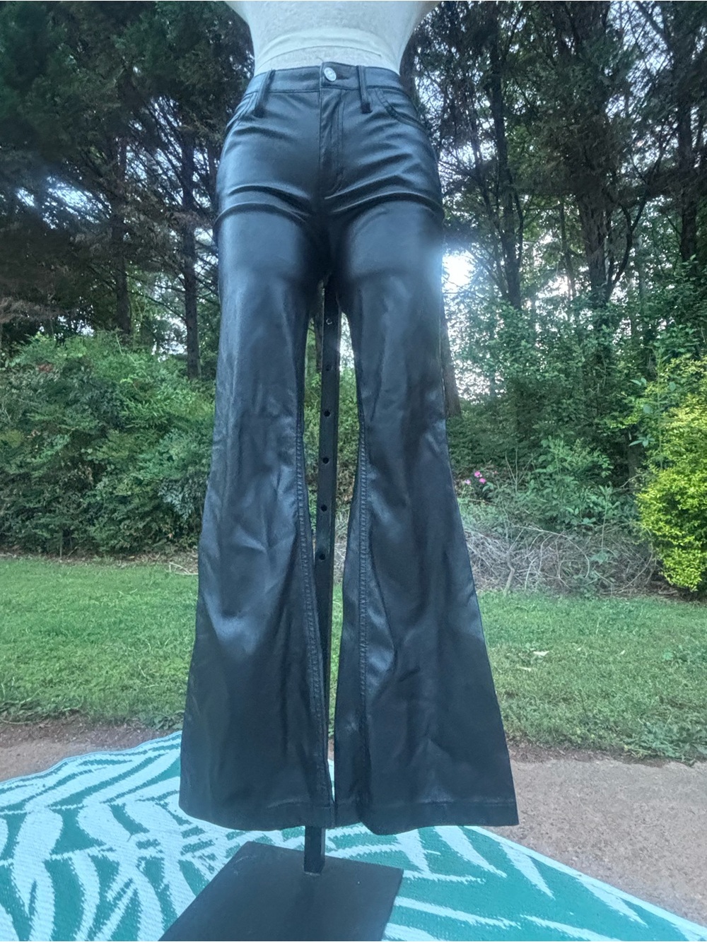 Hollister Faux Leather super Flared Pants
